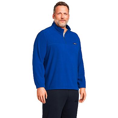 Big & Tall Lands' End Fleece Quarter-Zip Pullover Top