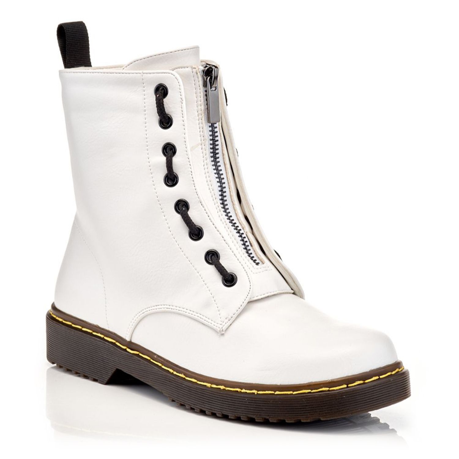 white combat boots kohls