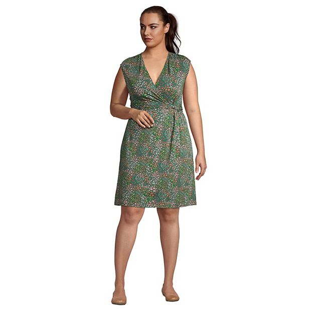 Lands end fit online and flare dress