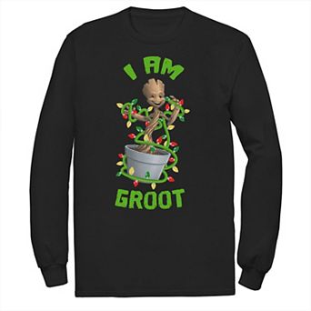Big & Tall Marvel Christmas "I Am Groot" Cartoon Tee