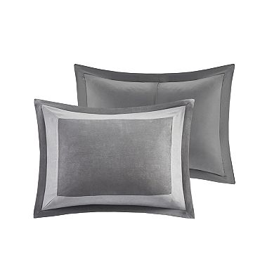 Madison Park William 7-Piece Faux Suede Comforter Set with Shams