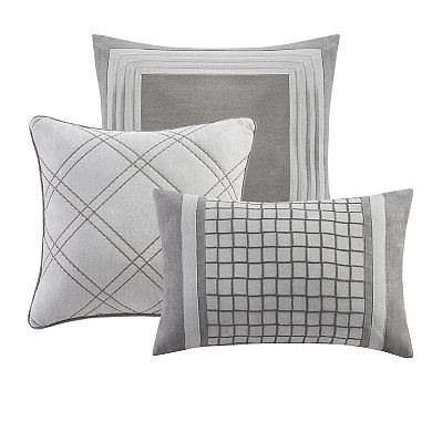 Madison Park William 7-Piece Faux Suede Comforter Set with Shams
