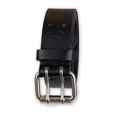 Men's Dickies Perforated Double Prong Buckle Leather Belt