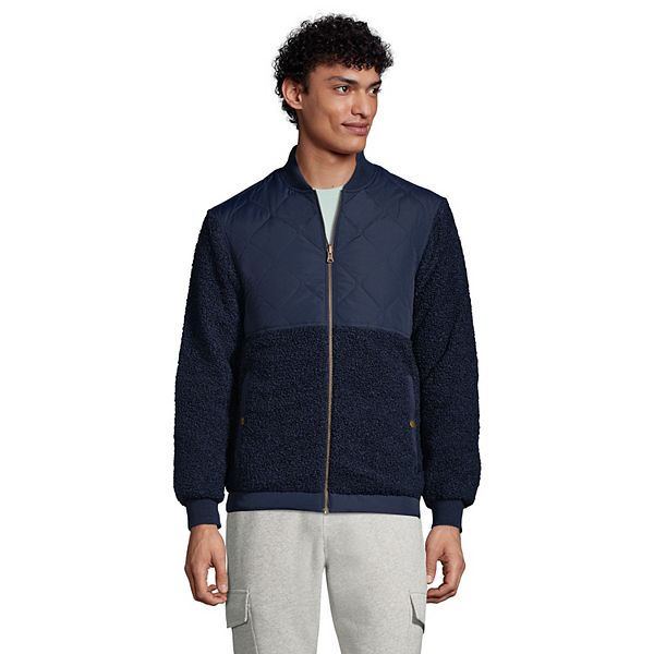 Big & Tall Lands' End Reversible Quilted Bomber Jacket