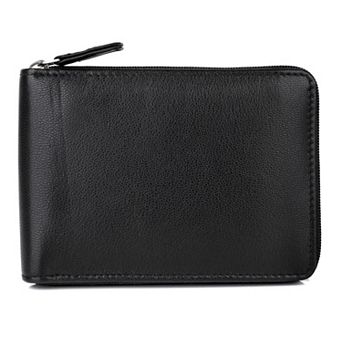 Buxton Emblem Zip-Around Billfold Wallet