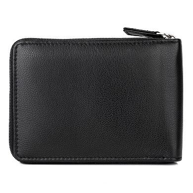 Buxton Emblem Zip-Around Billfold Wallet