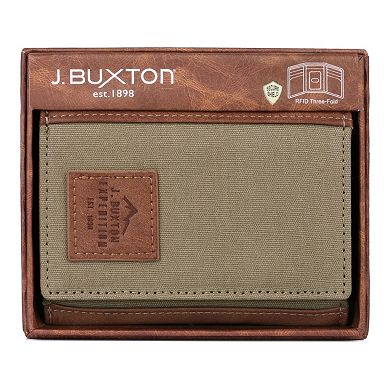 Buxton Expedition II Huntington Gear RFID Three-Fold