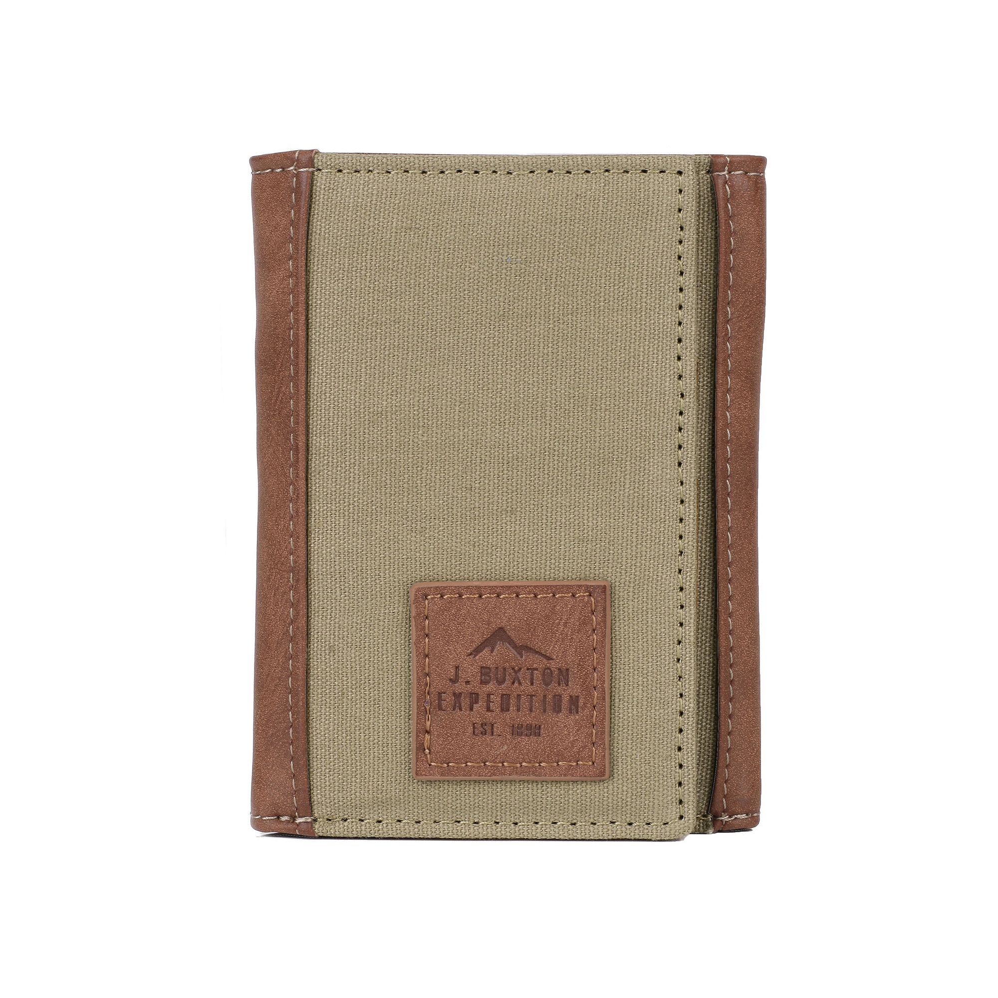 Buxton Expedition II Huntington Gear RFID Three-Fold, Green