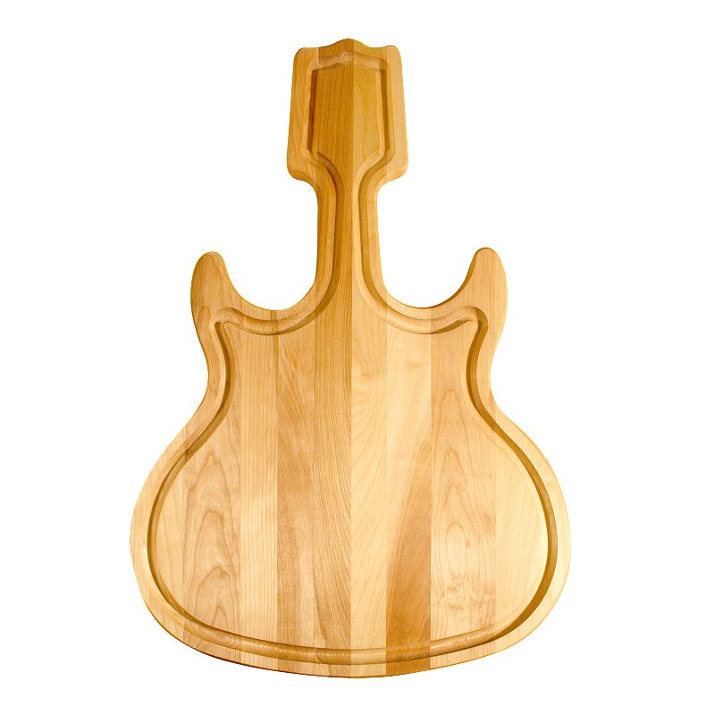 Catskill Craftsmen Guitar-Shaped Cutting Board, Multicolor