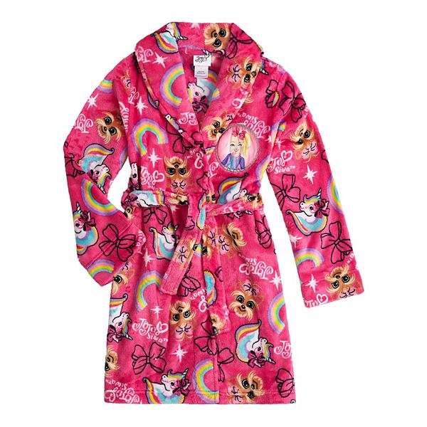 Girls' JoJo Siwa Pajama Set With Robe And Slipper Socks White [TAR