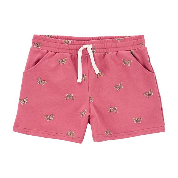 Girls 412 Carter's Striped PullOn French Terry Shorts