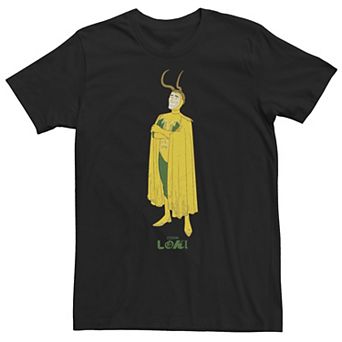 Big & Tall Marvel Loki Old Loki Happy Cartoon Tee