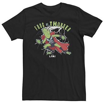 Big & Tall Marvel Loki Frog Of Thunder Animated Portrait Tee