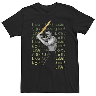 Big & Tall Marvel Loki Character Variation Portrait Tee