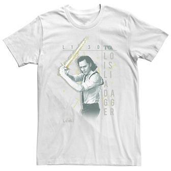 Big & Tall Marvel Loki Battle Pose Portrait Tee