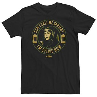 Big & Tall Marvel Loki "Don't Call Me Variant I'm Sylvie Now" Tee
