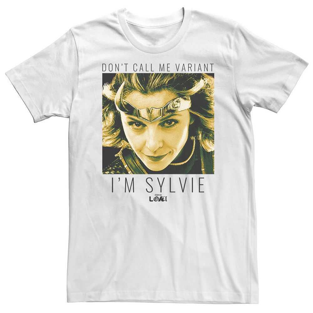 Big & Tall Marvel Loki "Don't Call Me Variant I'm Sylvie Now" Tee