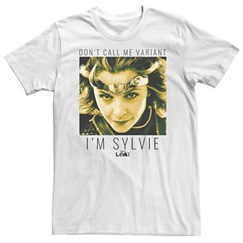 Big & Tall Marvel Loki "Don't Call Me Variant I'm Sylvie Now" Tee