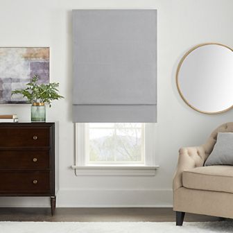 eclipse Faux Silk 100% Total Blackout Cordless Roman Shade 64" Length