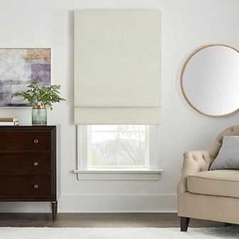 eclipse Faux Silk 100% Total Blackout Cordless Roman Shade 64" Length