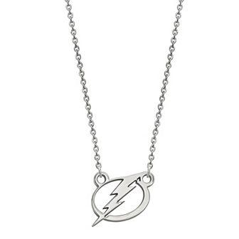 LogoArt Sterling Silver Tampa Bay Lightning Small Logo Necklace