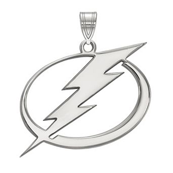 LogoArt Sterling Silver Tampa Bay Lightning Extra Large Pendant