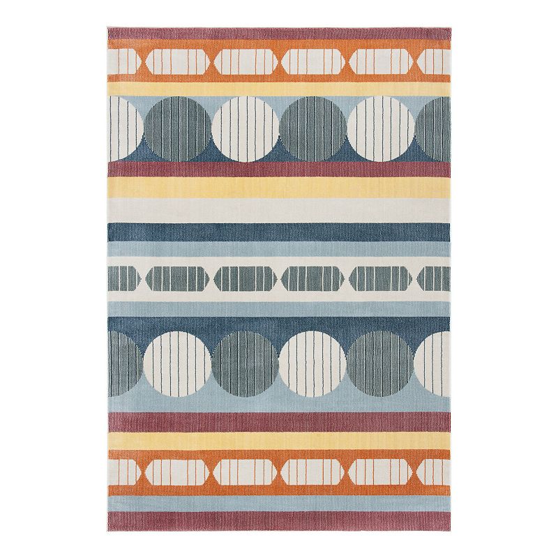 Safavieh Orwell Daniel Indoor Outdoor Rug, Yellow, 5X8 Ft