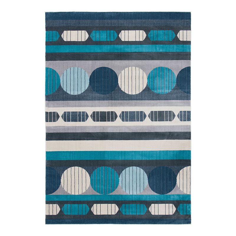 Safavieh Orwell Daniel Indoor Outdoor Rug, Blue, 5X8 Ft