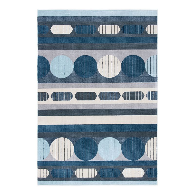 Safavieh Orwell Daniel Indoor Outdoor Rug, Blue, 5X8 Ft