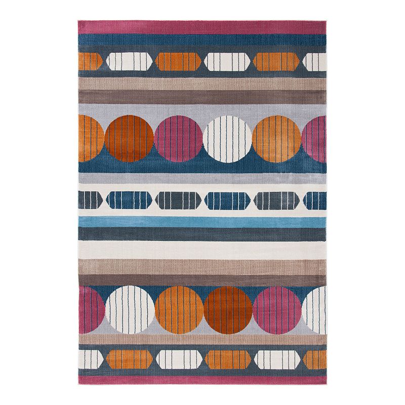 Safavieh Orwell Daniel Indoor Outdoor Rug, Orange, 5X8 Ft