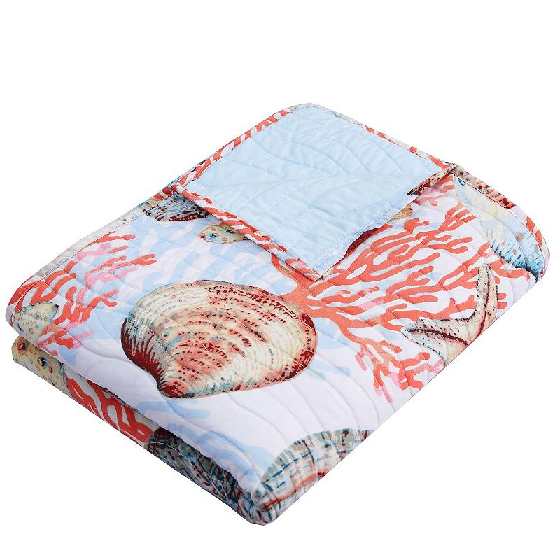 Greenland Home Fashions Beach Days Throw, Orange