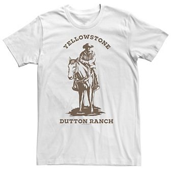 Big & Tall Yellowstone Dutton Ranch Montana John Dutton Logo C2 Tee