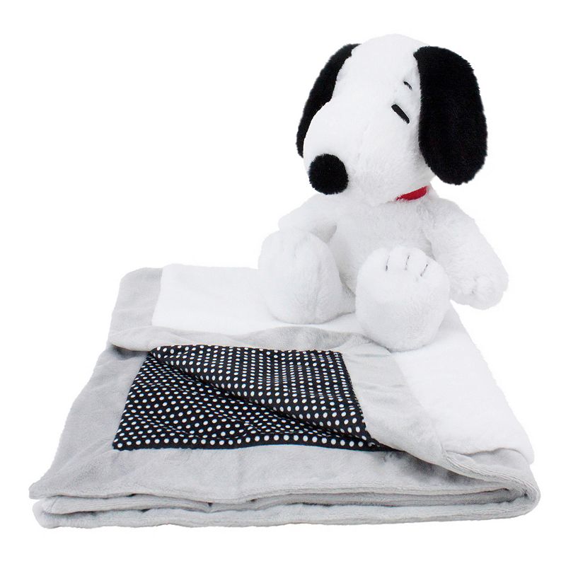 Animal Adventure Peanuts Snoopy Cuddle Bundle 2-in-1 10 Plush & Blanket 