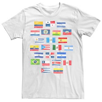 Men's Hispanic Heritage Flag Collage Tee
