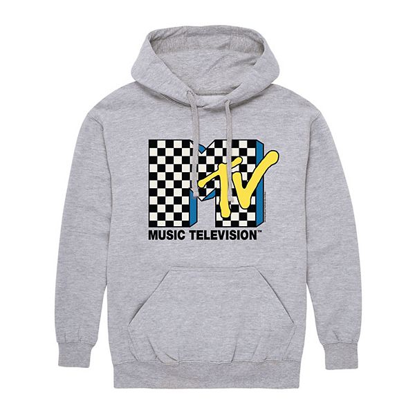 Men's MTV Classic Logo Checkered Hoodie