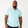 Men's Big & Tall Apt. 9® Slim-Fit Athleisure Untucked Tech Button-Down Shirt