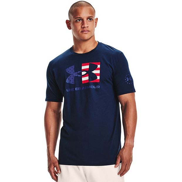 Big & Tall Under Armour Freedom Big Flag Logo Lockup Tee