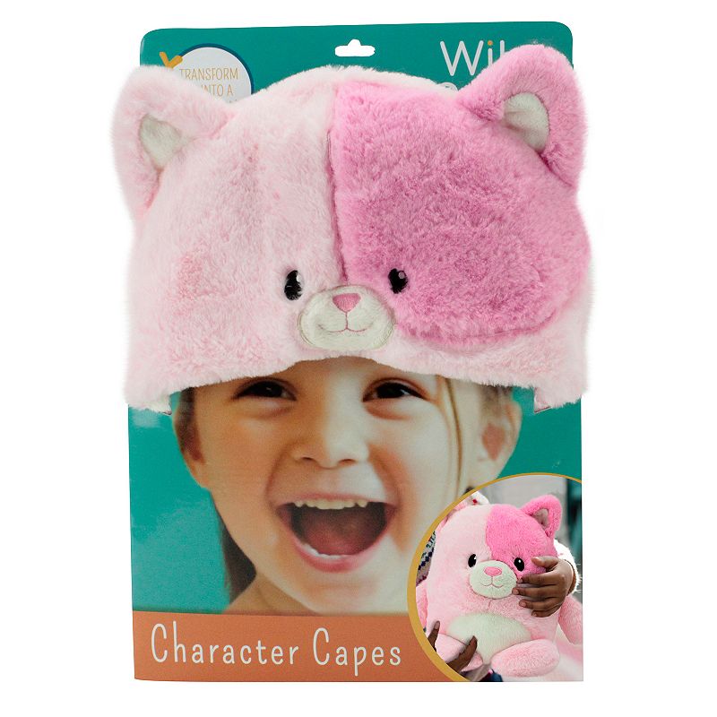 Animal Adventure Wild for Style 2-in-1 Transformable Pink Cat Character Cap