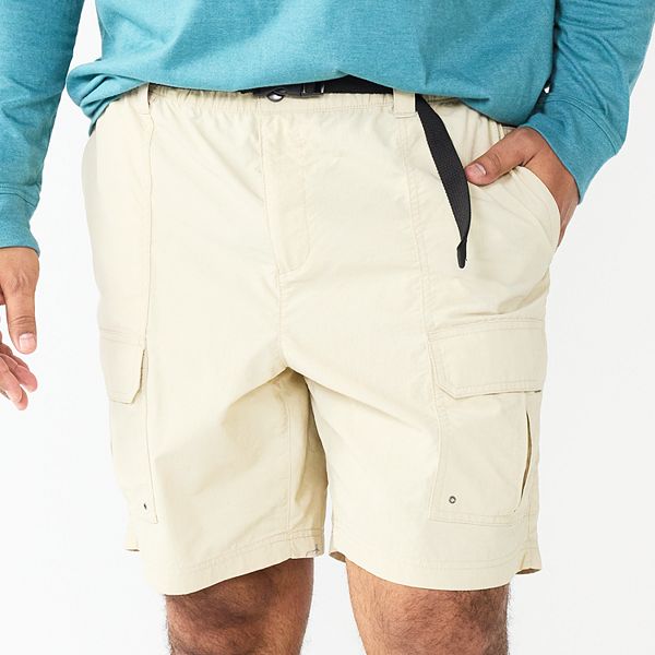Croft & Barrow Mens Big & Tall Classic-Fit Belted Performance Cargo Shorts 