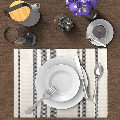 Food Network™ Farmstead Stripe Easy Care Woven Placemat 4-pk.