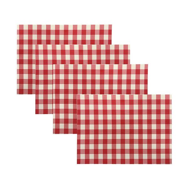 Food Network™ Vinyl Gingham Placemat 4pk.
