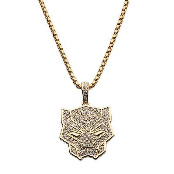 Gold black panther on sale necklace