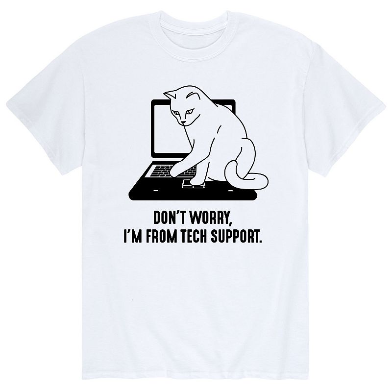 Men's I'm From Tech Support Tee, Size: XXL, White