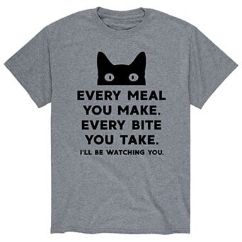 Men's Ill Be Watching You Cat Tee