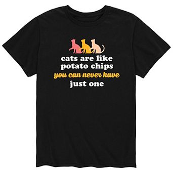 Men's Cats Are Like Potato Chip Tee