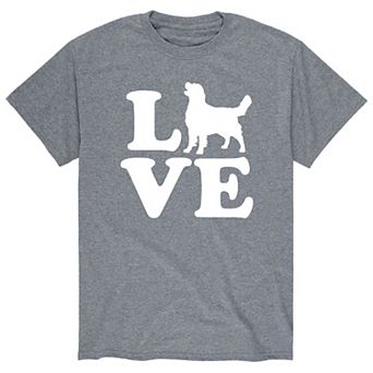 Men's Love Golden Retriever Tee