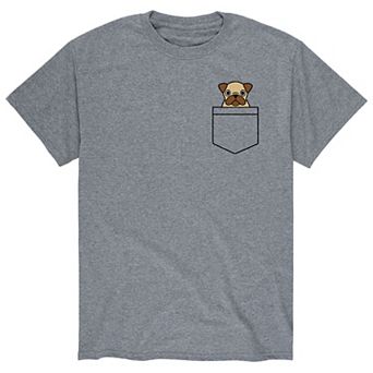 Men's Pocket Dog Pug Tee