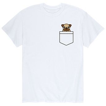 Men's Pocket Dog Pug Tee