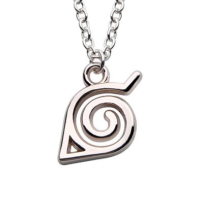 Naruto Shippuden Leaf Village Symbol Pendant Necklace & Earrings Set