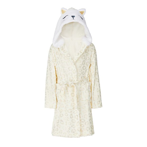 Cheetah robe best sale with hood